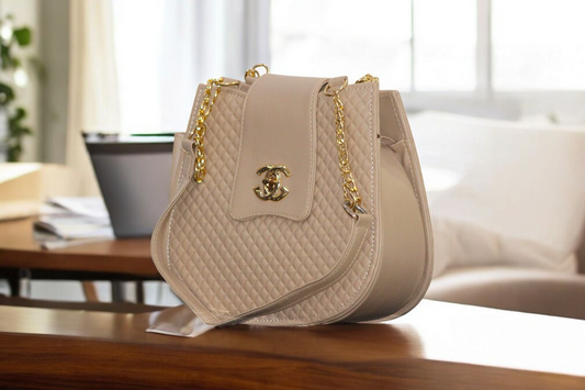 Half-chain half-belt Stylish Carry Handbag Skin
