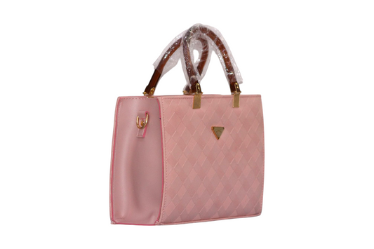 Desire Checks Design Handbag Pink