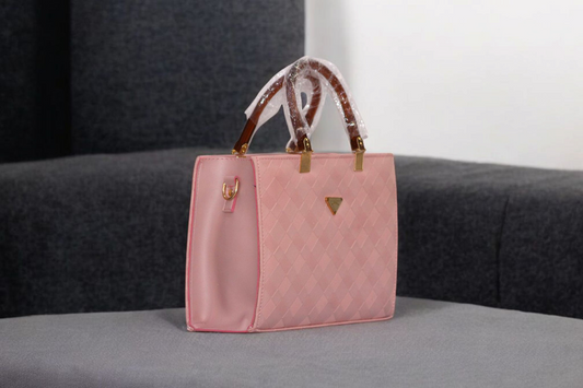 Desire Checks Design Handbag Pink