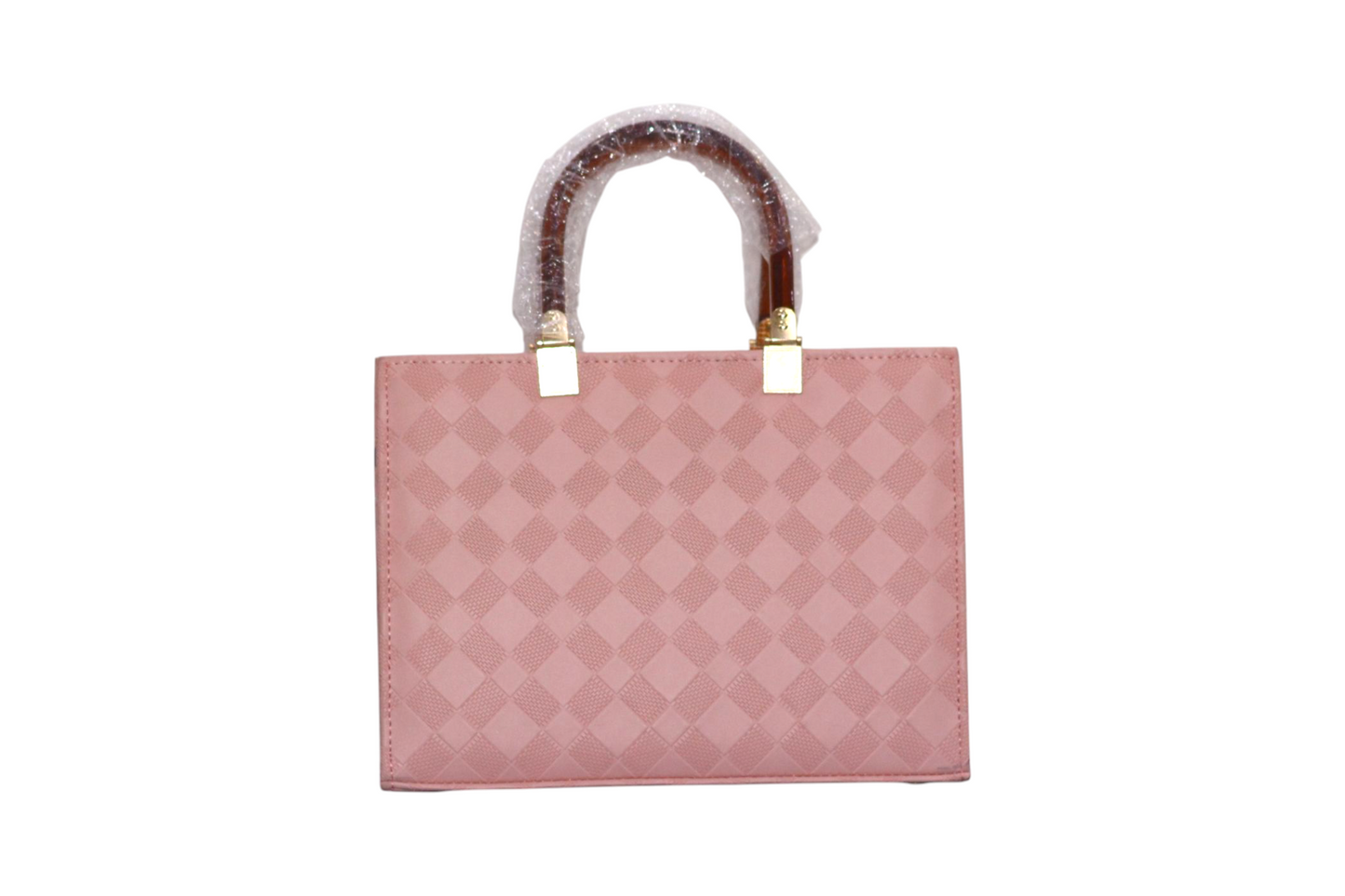 Desire Checks Design Handbag Pink